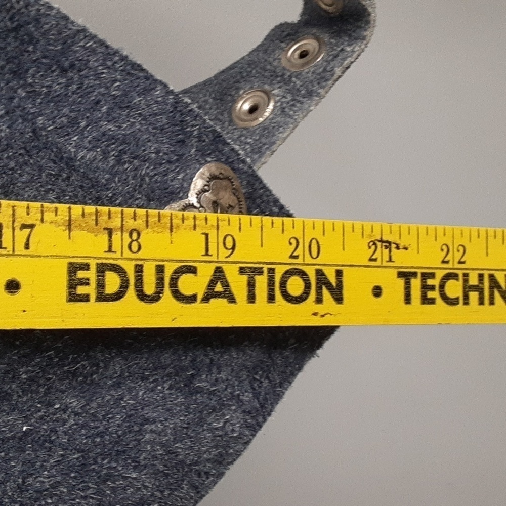 Coastal Cowgirl Suede Backless Heart Shaped Button Halter Waist Coat Vest - Picture 6 of 8